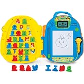 Winfun Lil Learner Alphabet Backpack for Toddlers 3+ Interactive Learning Backpack with 27 Tiles 26 Words 180+ Phrases Letter Writing Features Fun Sounds &amp; Melodies