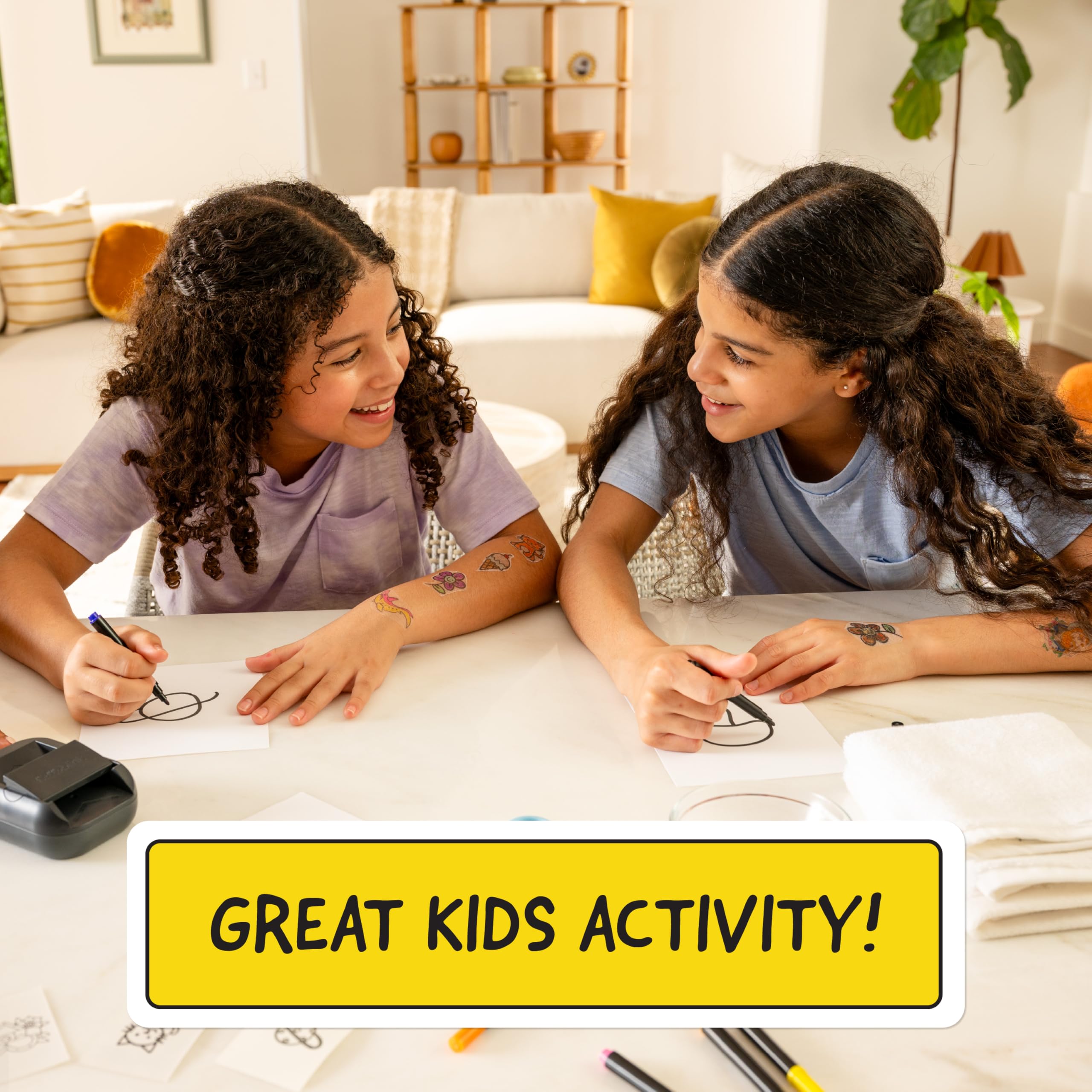 Hello Blink Tattoo Maker Create and Print Custom Temporary Body Art for Kids Ages 8+ – DIY Activity for Parties, Gifts & Creative Fun