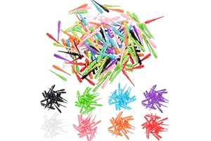 CyeeLife 2BA Thread Soft Tip Dart Points - Plastic Dart Tips - 100/1000 Pack Premium Replacement Dart Accessories