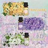 Salubrito Essential Oils Set 6x10ml Floral Diffuser Jasmine Lavender Rose view 4