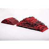 SummitLink 428 Pcs Red Black Assorted Heat Shrink Tube 10 Sizes Tubing Wrap Sleeve Set Combo