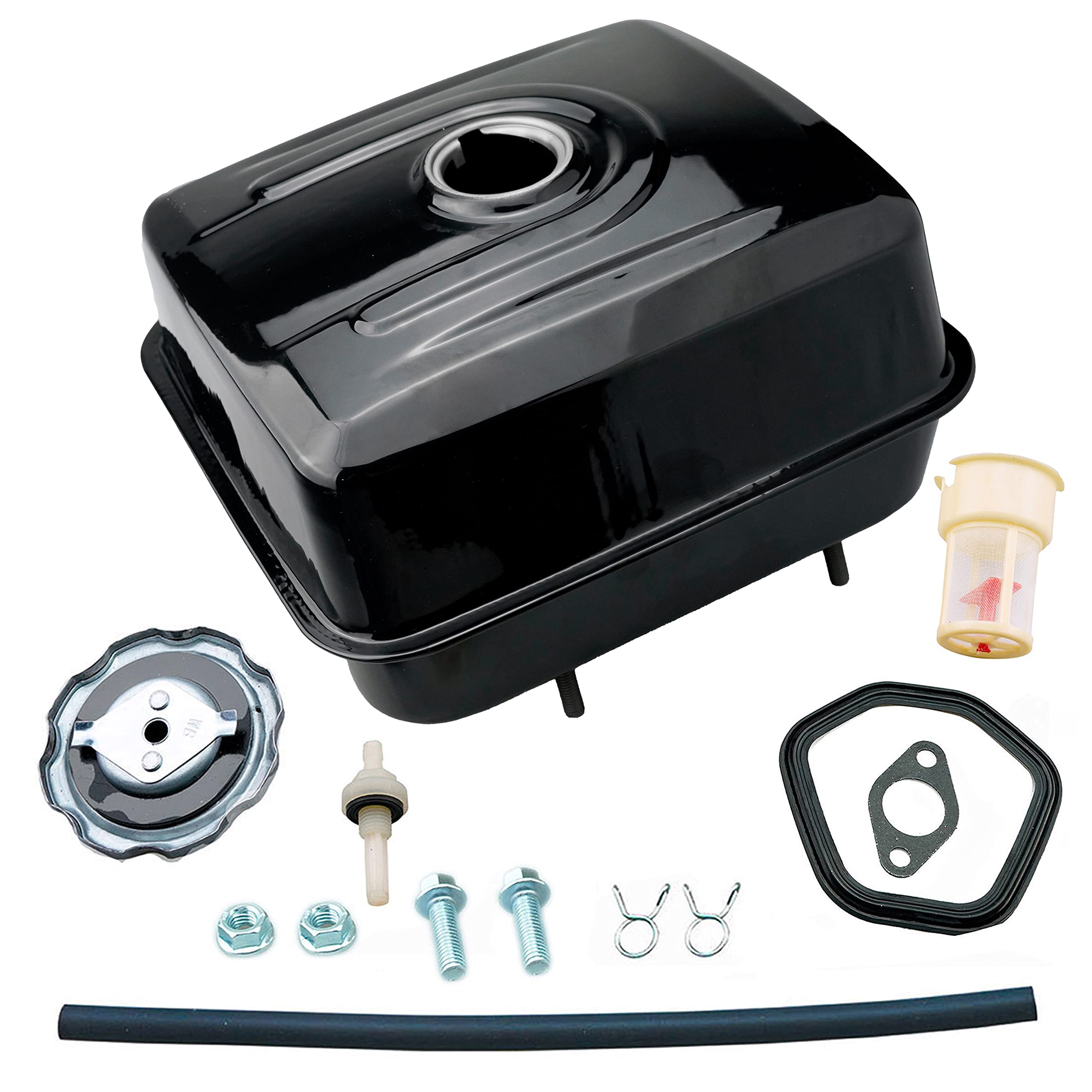 Photo 1 of HZ Black Gas Fuel Tank for Honda GX390 GX340 GX270 GX240 GX420 8HP 9HP 11HP 13HP 16HP Harbor Freight 420cc Engine.