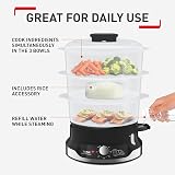 Tefal Ultracompact Steam Cooker 9L 3-Tier Stackable Bowls Rice Accessory view 3