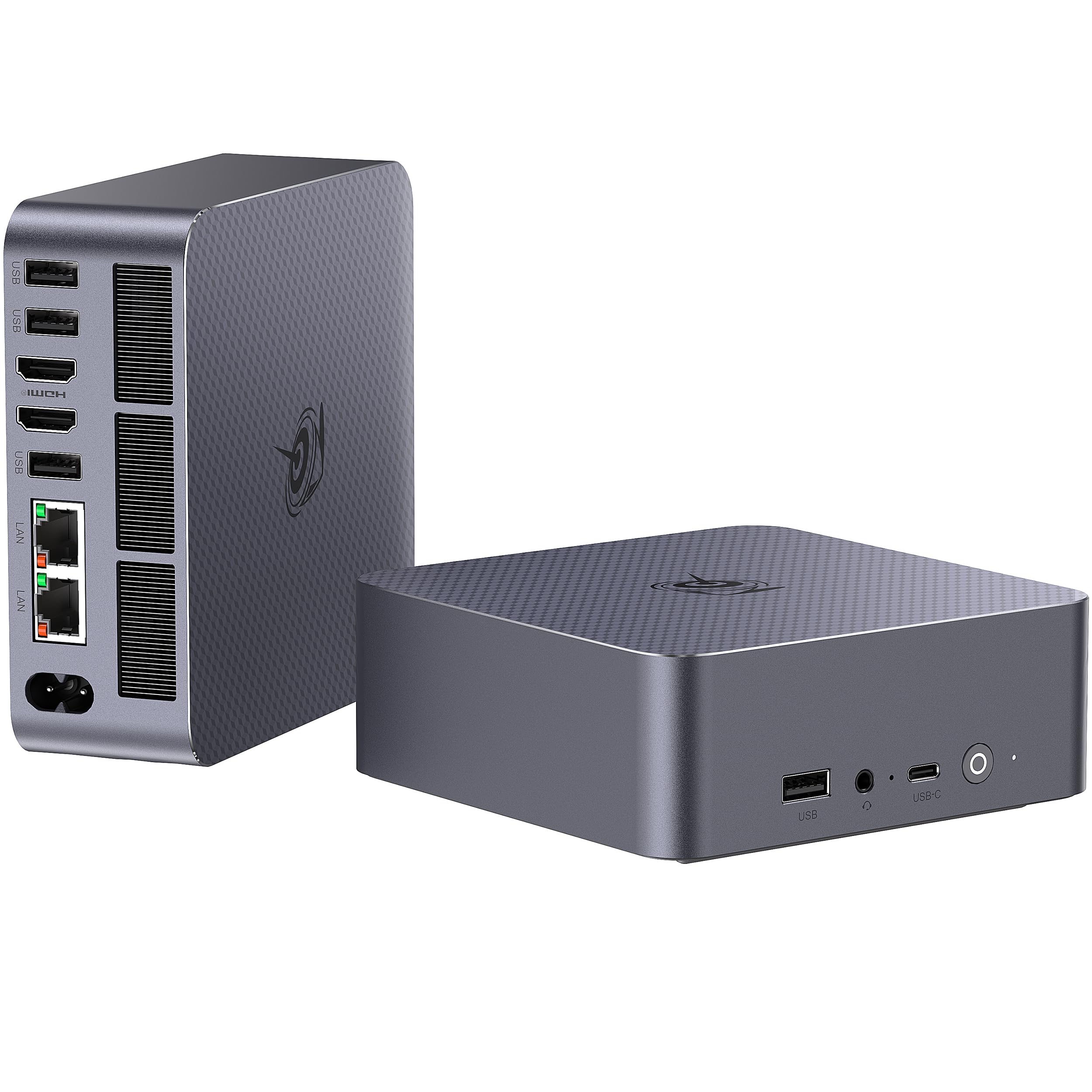 Beelink EQR6 Mini PC AMD Ryzen 5 6600H(Up to 4.5GHz), 32GB DDR5 RAM 500GB PCIE4.0 SSD Dual LAN Mini PC, AMD Radeon 660M, Dual HDMI/ WiFi6/ BT5.2/ Home/Office/Build-in Power Supply Mini Computer