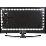 Power Practical Luminoodle LED TV Backlight | USB Bias Lighting - 6000K Accent and Home Theater Lighting to Reduce Eye Strain, Improve Contrast (X-Large (13 ft), White)