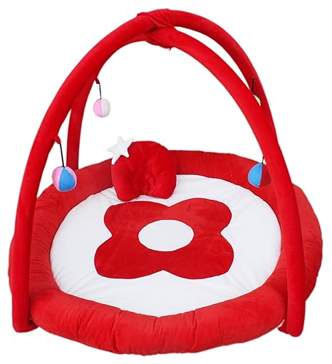 Amardeep Baby Playgym Cum Playmat, Red