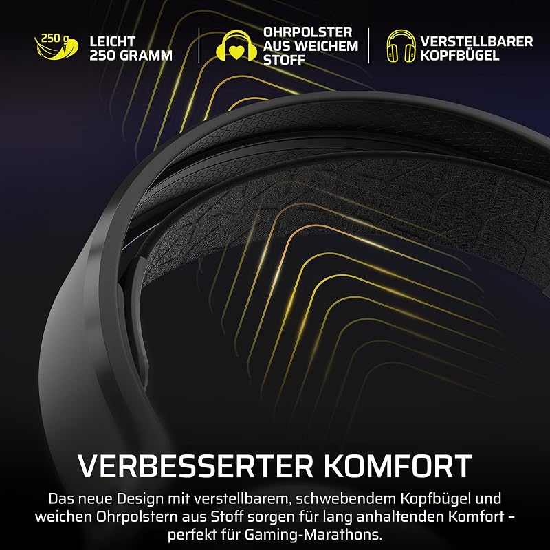 HS35 v3 Wireless Gaming-Headset mit Mikrofon – Schwarz