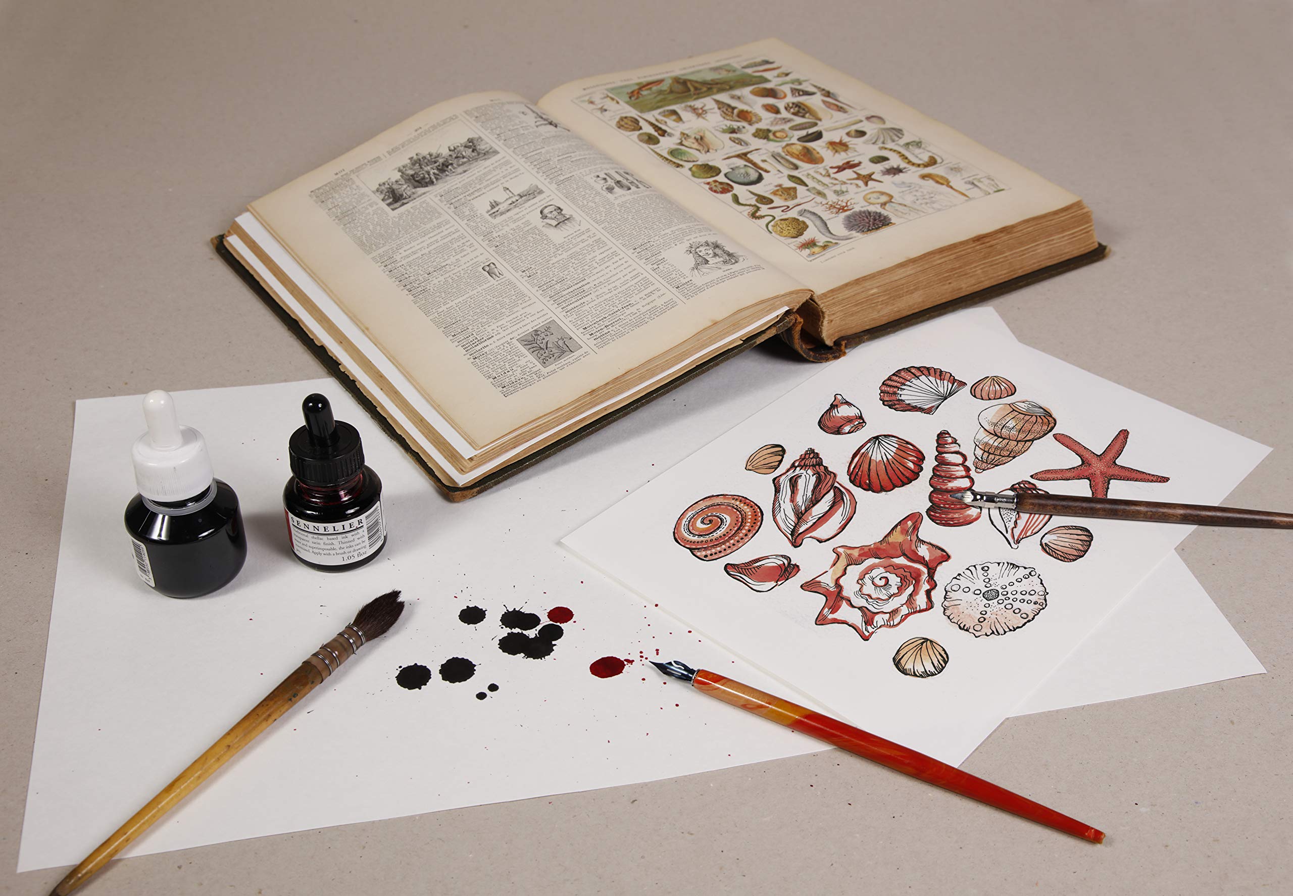 Clairefontaine - Ref 975400C - White Blotting Paper (Pack of 100 sheets) - A4 (210 x 297mm) in Size, 250gsm Paper, High-Capacity Absorption - Suitable for Air Drying & Protecting Work