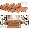ZeeDix 3 Pack 16 x 80 x 0.28inches Thickened No-Slip Ice and Snow Carpet Mats- Natural Coconut Fiber Carpet for Garden, Front Door, Stairs, Porch Outdoor Safer Walking