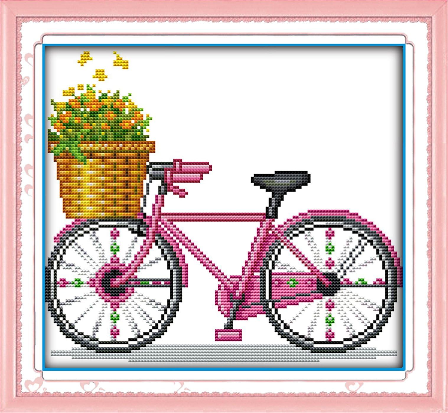 WHEEXLOCK Counted Cross Stitch Kits Bicycle