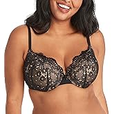 Maidenform Women's Push-Up Bra, Love The Lift Lace Demi Push-Up Bras for Women, Smoothing, Underwire, Convertible Straps