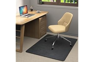 PLACOOT Heavy Duty Office Chair Mat for Carpet and Hardwood Floor Bohemian Desk Chair Mat Rug 36'' x 48'' Jacquard Woven Surface Floor mats for Office Home