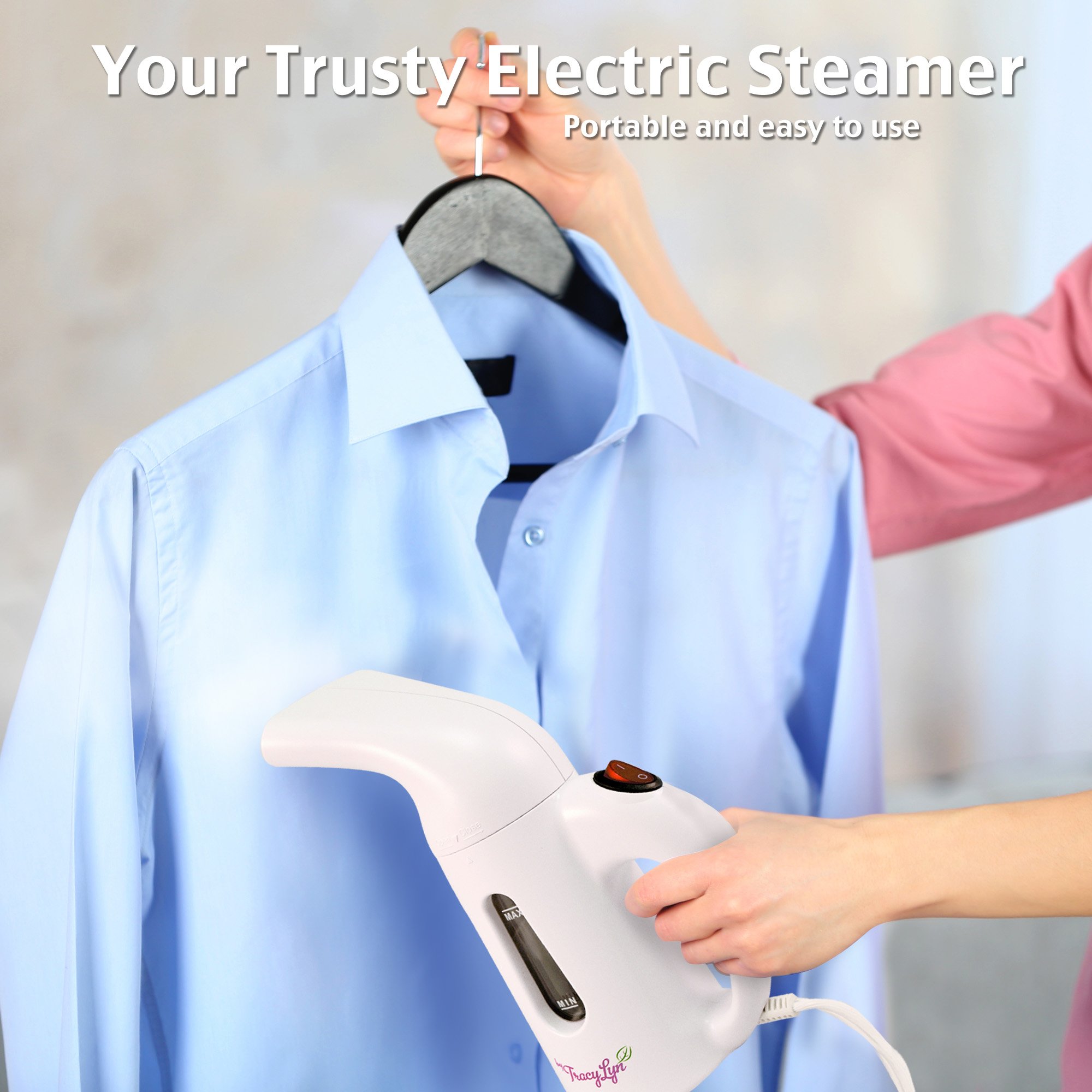 Travel Steamer for Clothes – Portable & Compact Clothes Steamer – Handheld Steam Iron That Heats Fast With Automatic Shut Off