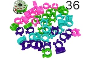 PeavyTailor Bobbin Holder 36Pcs Bobbin Clips Spool Huggers for Sewing Machines Thread Organizing. The Bobbin Clamps, peels Thread Huggers are Sewing kit Organizer to Avoid unwinding Thread Tails.