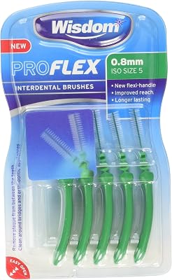 Proflex Interdentalbürsten, 0,80 mm, grün, 4 Stück, 20 Stück