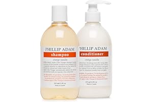 Phillip Adam Orange Vanilla Shampoo and Conditioner Set for All Types of Hair C Apple Cider Vinegar Formula - SLS Free and Pa