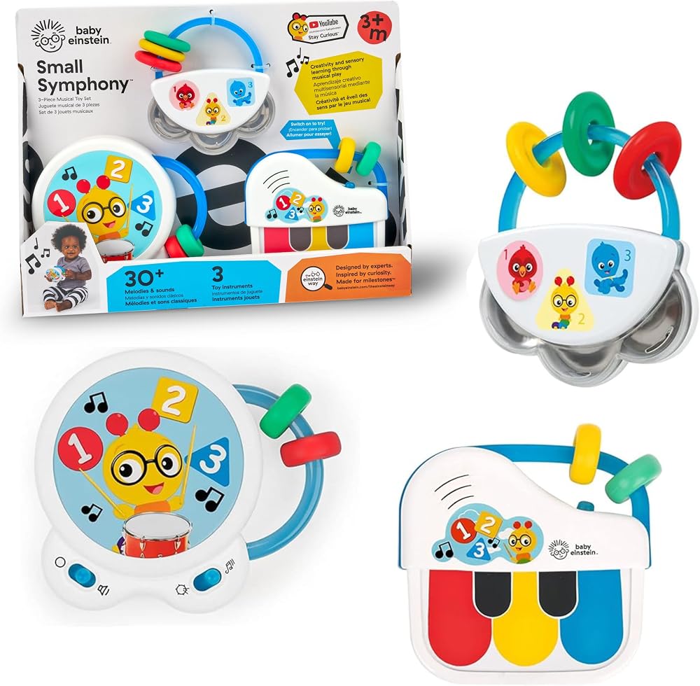 Baby Einstein Small Symphony 3-Piece Musical Toy Set Ages 3+ Months