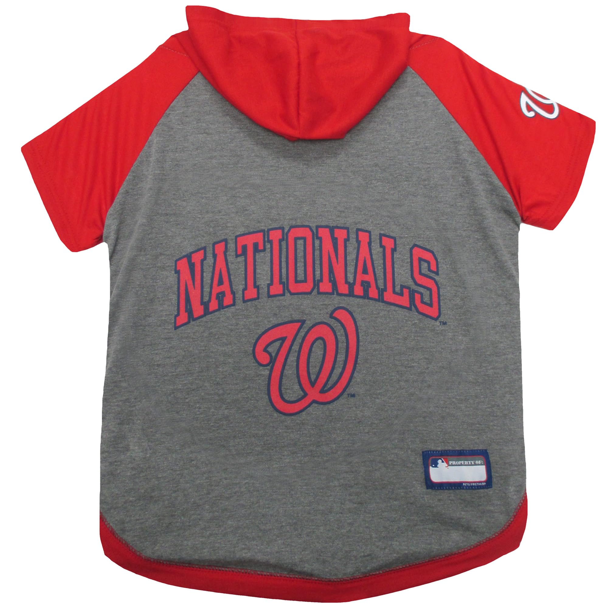 Pets First MLB Hoodie for Dogs & Cats - Washington Nationals Dog Hooded T-Shirt, Large. - MLB Team Color Hoody (NAT-4044-LG) — image 1