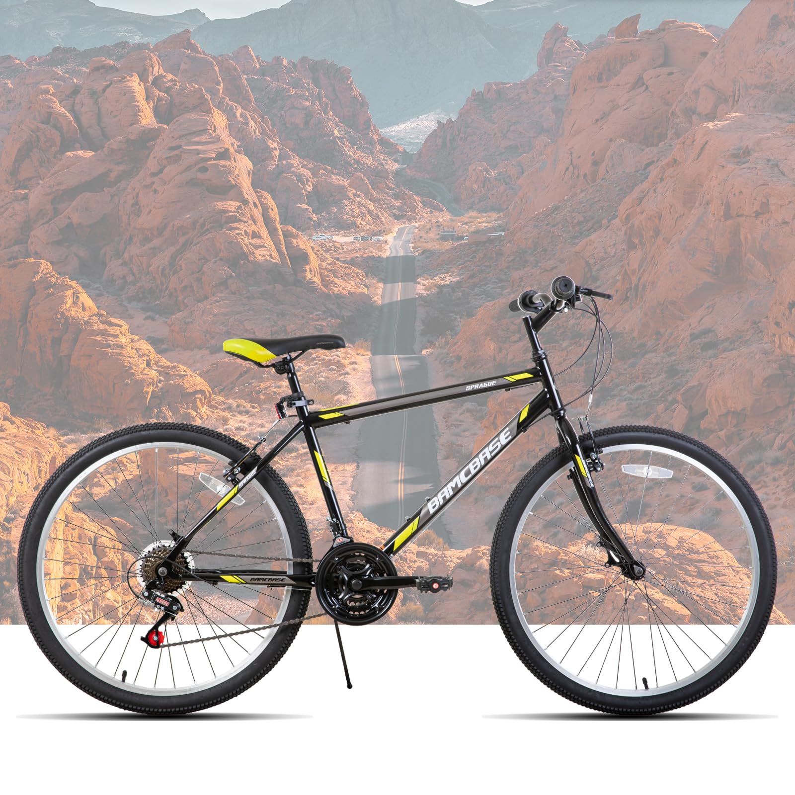 Vélo Enfant BMX Hiland 24/26 Pouces – Pour Garçons Et Filles 7-12 Ans – Cadre Acier, Freins à Patins, Pédales En Acier