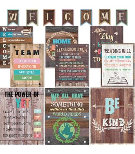 Teacher Created Resources Lot De 5 Affiches Home Sweet