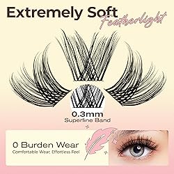 LASHVIEW Cluster Lashes 182pcs COMFYLASH D Curl