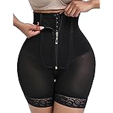 GainKee Fajas Colombianas Shapewear for Women Tummy Control Body Shaper Butt Lifter Bodysuit with Zipper Crotch