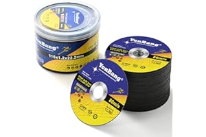 YONBANG Cut Off Wheels 4 1/2 inch 52 Pack Metal and Stainless Steel Cutting Wheels 4.5"x0.045"x7/8" for Angle Grinders Ultra Thin Agressive Metal Cutting