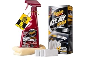 Meguiar's G191700 Smooth Surface Clay Kit, Safe and Easy Car Claying for Smooth as Glass Finish