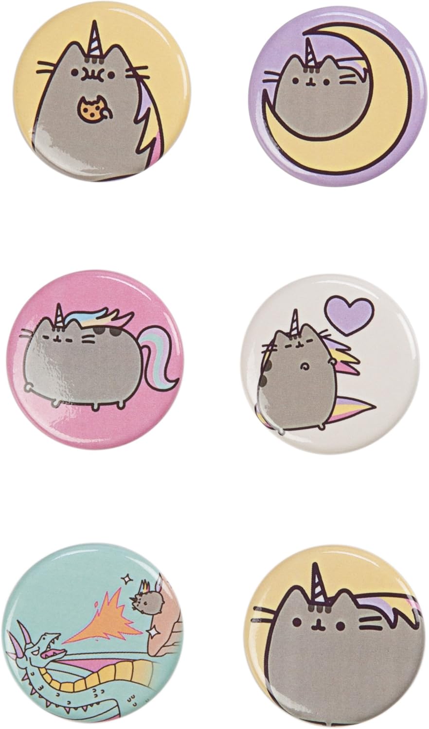 Pusheen The Cat 6 Button Set Clothing