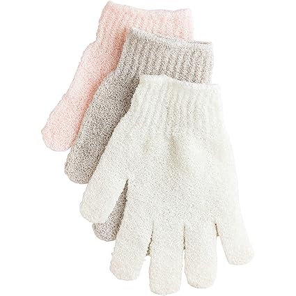 Urbana Spa Exfoliating Gloves  For Shower, Bath, Exfoliating and Cleansing