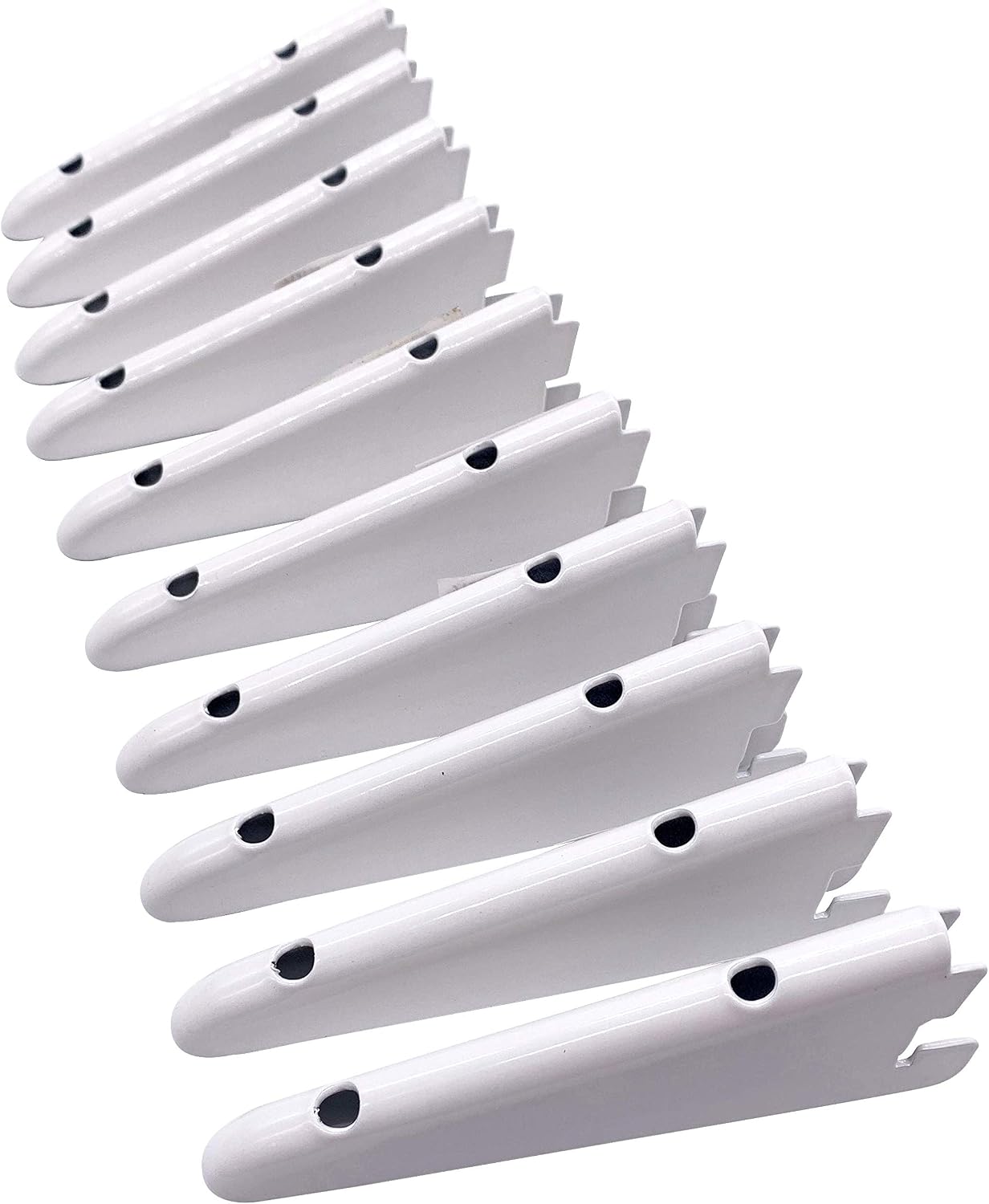 EAI 120mm Twin Slot Wall Mounted Shelving Bracket White Pack of 10 (10)