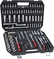HANTINSTINA 171 Piece Socket Set, Tool Box Set for