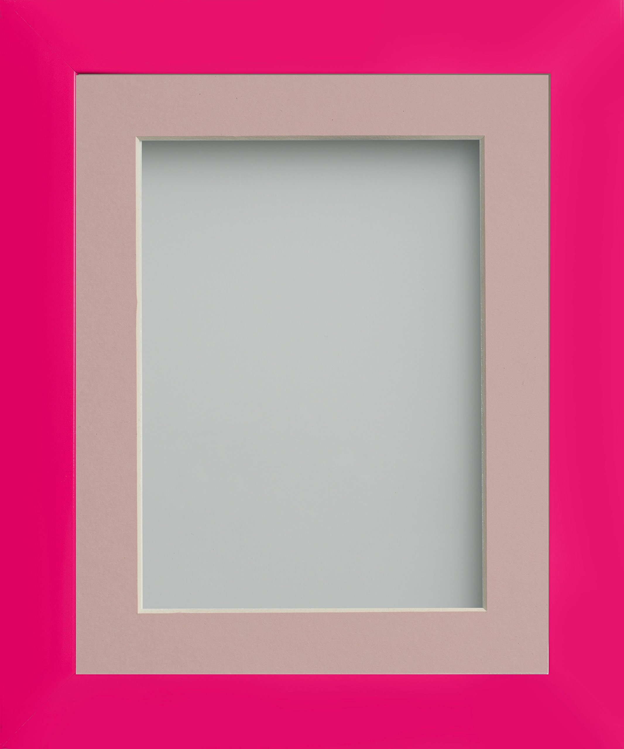 Frame Company Candy Range Hot Pink Picture Photo Frames with Mount *Choice of Colours*