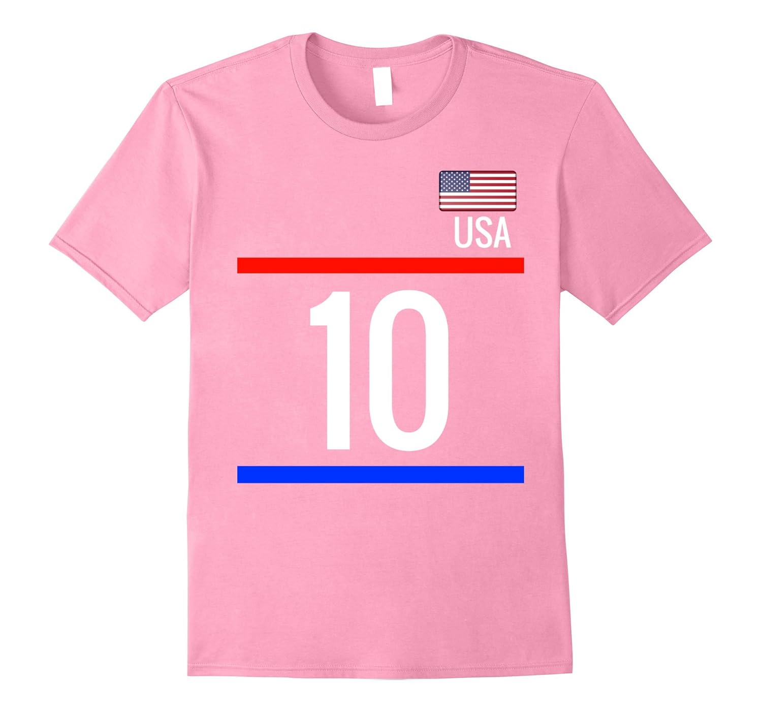 USA Soccer Jersey Tshirt with number 10 sportsArt Artvinatee