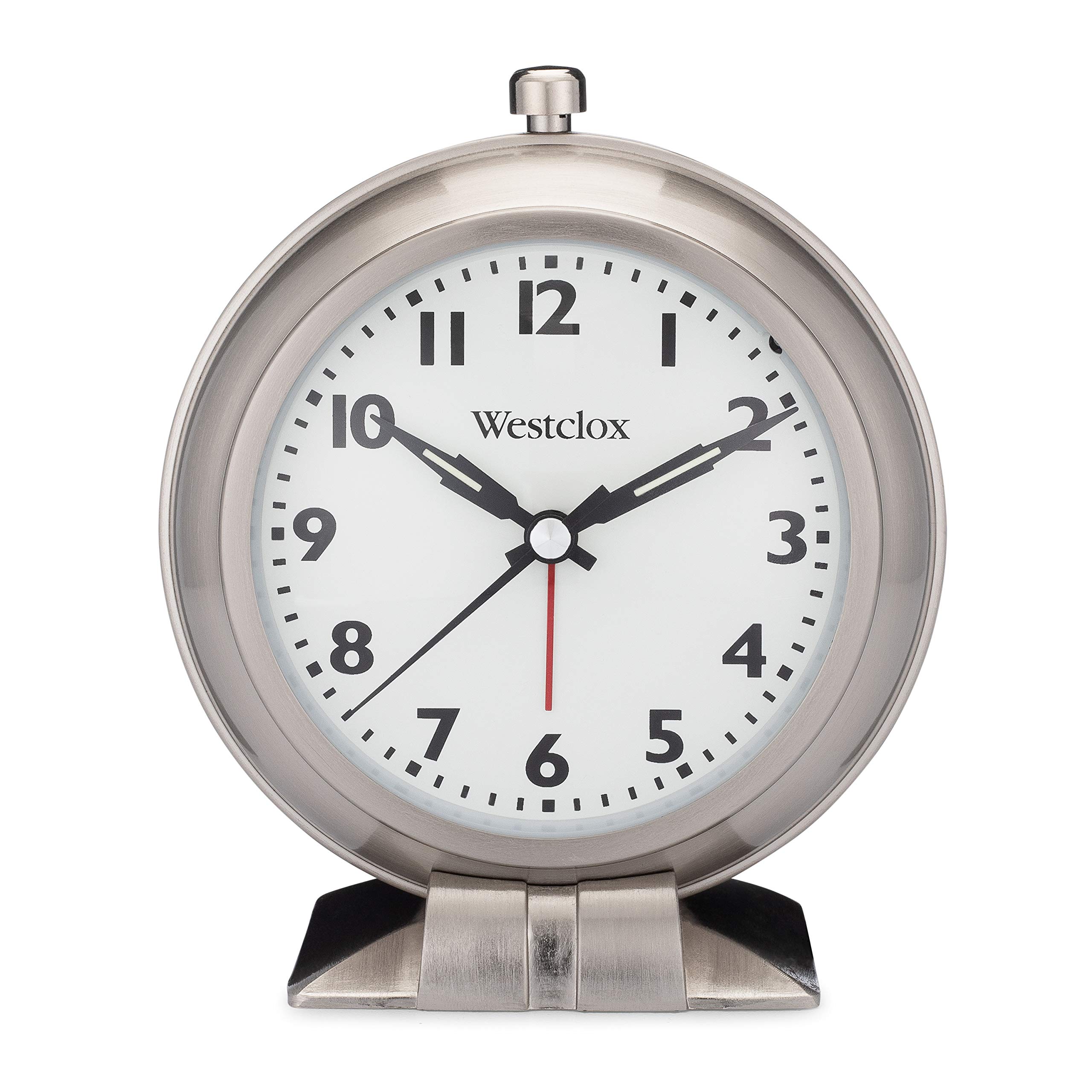 Photo 1 of Westclox Big Ben Classic Alarm Clock – Silver Finish, 4.75W x 5.5H Analog Display, Battery-Powered, Glass Lens, Easy-Read Numbers, Real-Bell Style Alarm, Vintage Look