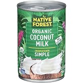 Native Forest Organic Coconut Milk Unsweetened - 13.5 Fl Oz (Pack of 1) | Unsweetened Coconut Milk Canned &amp; Organic, Simple, Vegan, Gluten Free, Non-GMO, No Guar