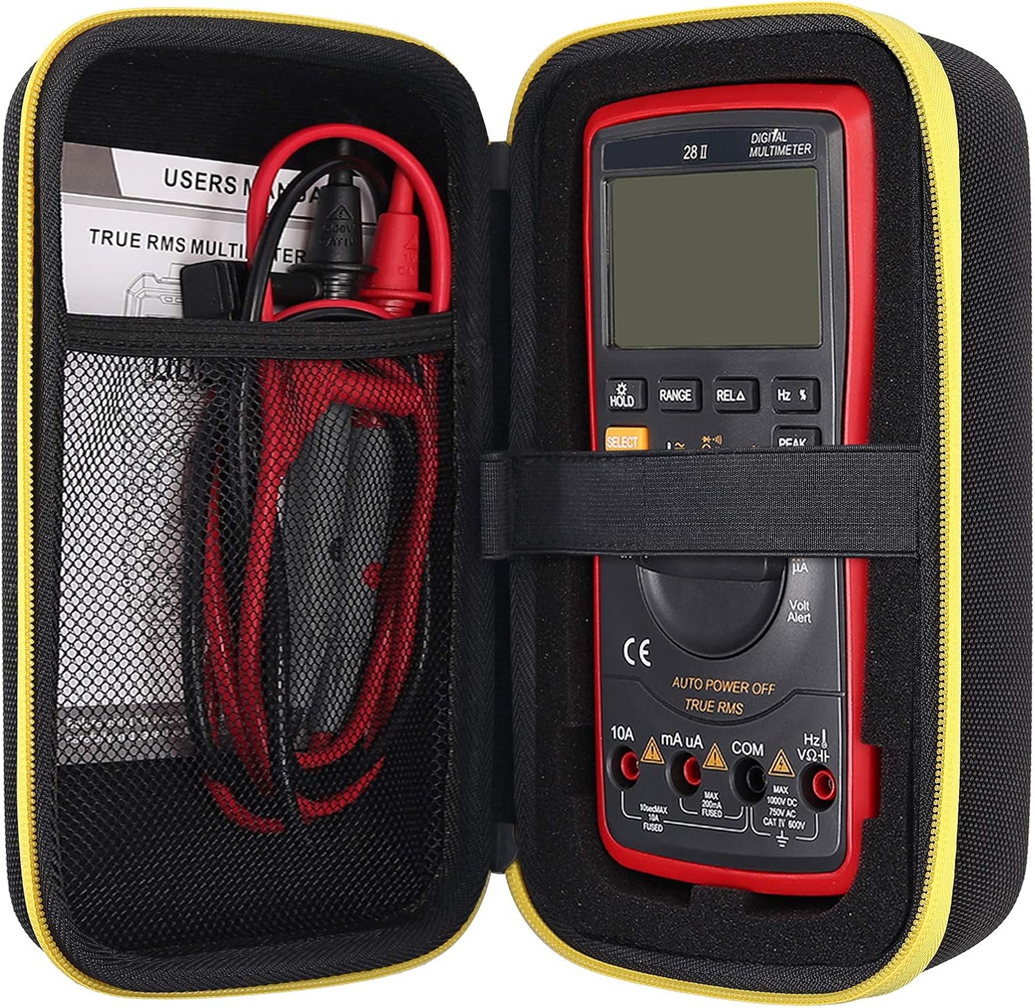 Neoteck Carrying Case for Auto Ranging Digital Multimeter with DIY Foam for Fluke 101/115/116/117/113/114/F15B+/F17B+/F18B Tacklife DM01M Auto Ranging TRMS 6000 Counts - Image 3