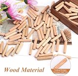 IBEIKE 200Pcs Wooden Dowels 6mmx30mm Wood Pins Fluted Hardwood Plugs view 3