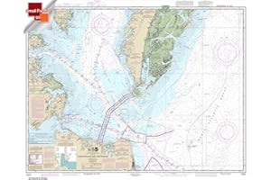 Paradise Cay Publications, Inc. NOAA Chart 12221: Chesapeake Bay Entrance 21.00 x 26.50 (Small Format Waterproof)