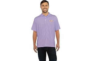 Vantage Apparel Men's College Moisture Wicking Premium Stretch Fit Striped Polo