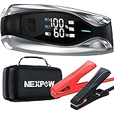 NEXPOW 6000A Battery Jumper Starter Portable, 24000mAh Jump Starter with 60W PD 2-Way Fast Charging,Jump Box & Battery Booster Pack with LED Display, LED Light,for 12V All Gas Engines/Up to 12L Diesel