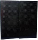 Wall Control 30-P-3232B Black Metal Pegboard Pack