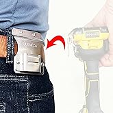 Clip On Tool Belt Drill Holder, Holster Tool Belt Clip for Tape Measure Holder Clip Holster Cordless Drill, Impact, Nailer, Any Tools with Hanger Clips