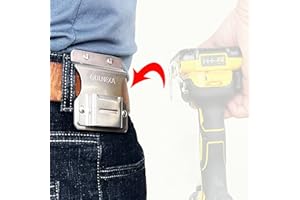 QULNEXA Clip On Tool Belt Drill Holder, Holster Tool Belt Clip for Tape Measure Holder Clip Holster Cordless Drill, Impact, Nailer, Any Tools with Hanger Clips