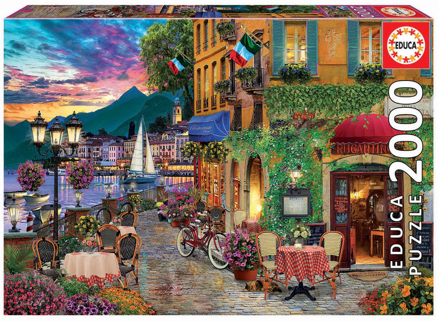Vermont Christmas Company - Genuine Puzzles, Puzzle 2,000 Pieces, Italian Fascino (18009)