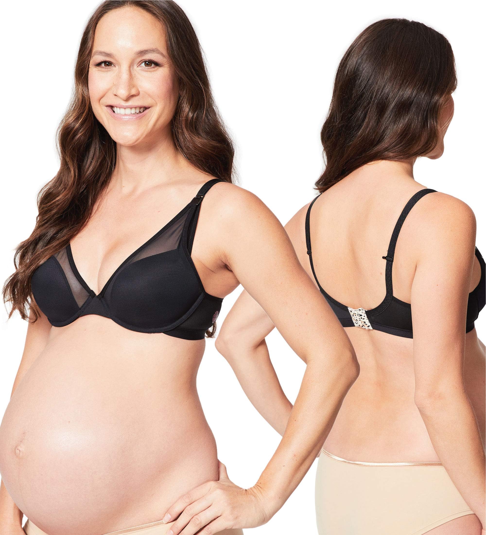 Cake Maternity Charley M Viva Women's Maternity Bra with Underwire | Plunge T-Shirt Nursing Bra