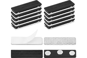 YTESEERY 10 Pack Magnetic Curtain Closures for Horizontal Window Blinds, Magnetic Curtain Clips with Adhesive for Blackout Curtains, Blackout Blind Accessory Curtain Magnets