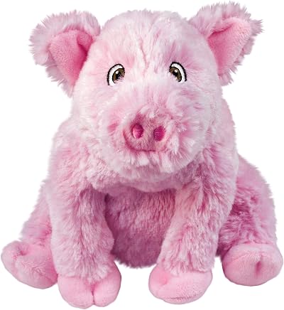 KONG Comfort Kiddos Pig Small Plush Dog Toy with Removable Squeaker