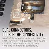 PNY 128GB DUO LINK USB 3.2 Type-C Dual Flash Drive Android Mobile Storage view 5