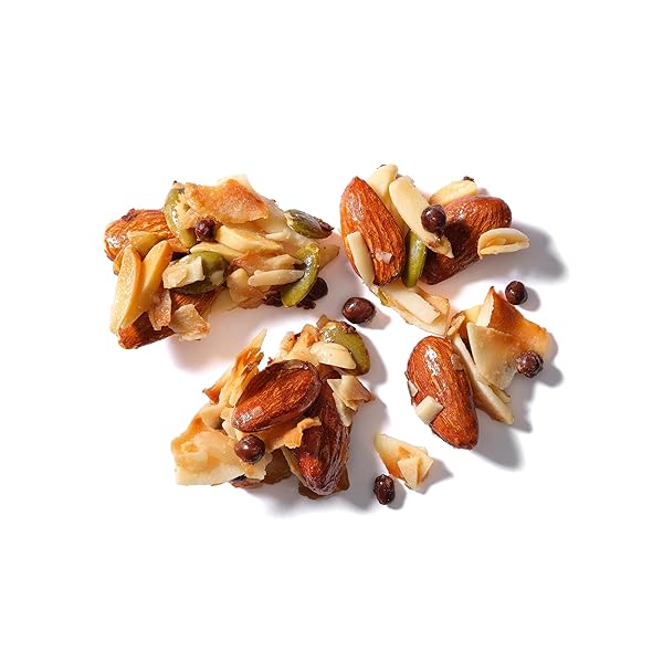 YUPIK COCO ALMOND CRUNCHY BITES, 4 OZ, GLUTEN-FREE, KOSHER, NON-GMO, MAPLE GLAZED SNACK, COCONUT CLUSTERS WITH ALMONDS, CHOCOLATE QUINOA PUFFS & PUMPKIN SEEDS, NUTRITIOUS HEALTHY SNACKS